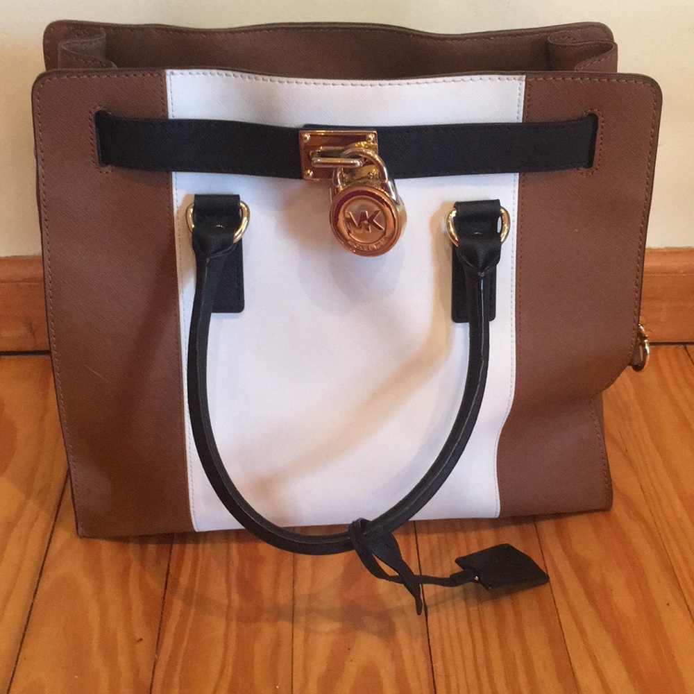 Michael Kors large Hamilton tri colorado